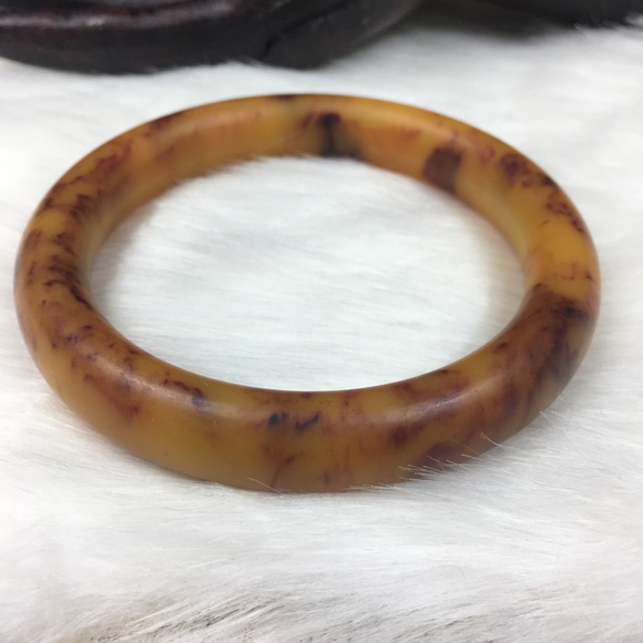 Vintage Matte Mississippi Mud Bakelite Bangle - Picture 6 of 7